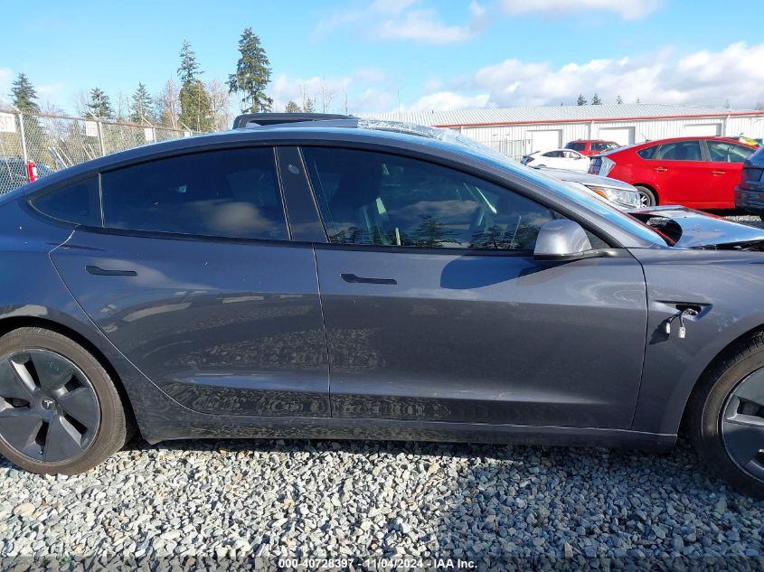 2022 Tesla Model 3 Long Range Dual Motor All-Wheel Drive VIN: 5YJ3E1EBXNF244973 Lot: 40728397