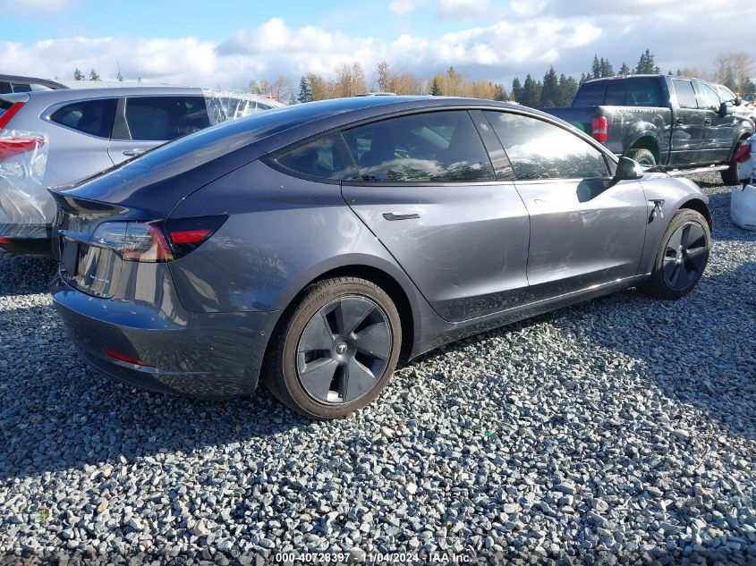 VIN 5YJ3E1EBXNF244973 2022 Tesla Model 3, Long Rang... no.4