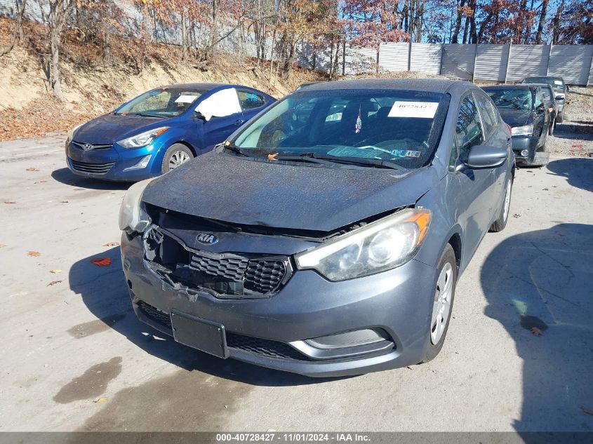 2016 Kia Forte Lx VIN: KNAFK4A61G5571151 Lot: 40728427