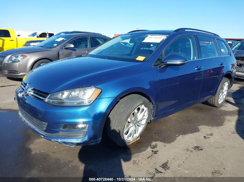2016 VOLKSWAGEN GOLF SPORTWAGEN TSI SE 4-DOOR - 3VWC17AU6GM514749