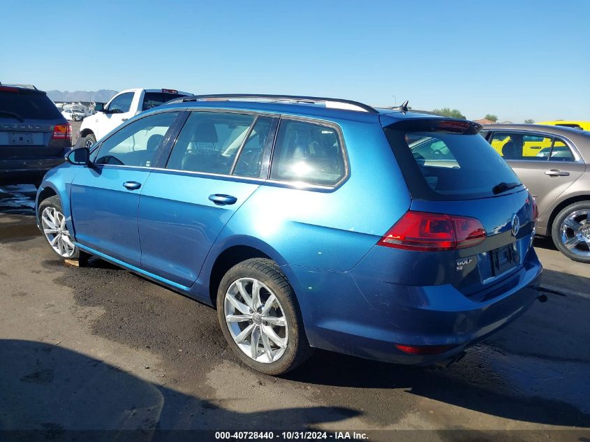 2016 Volkswagen Golf Sportwagen Tsi Se 4-Door VIN: 3VWC17AU6GM514749 Lot: 40728440