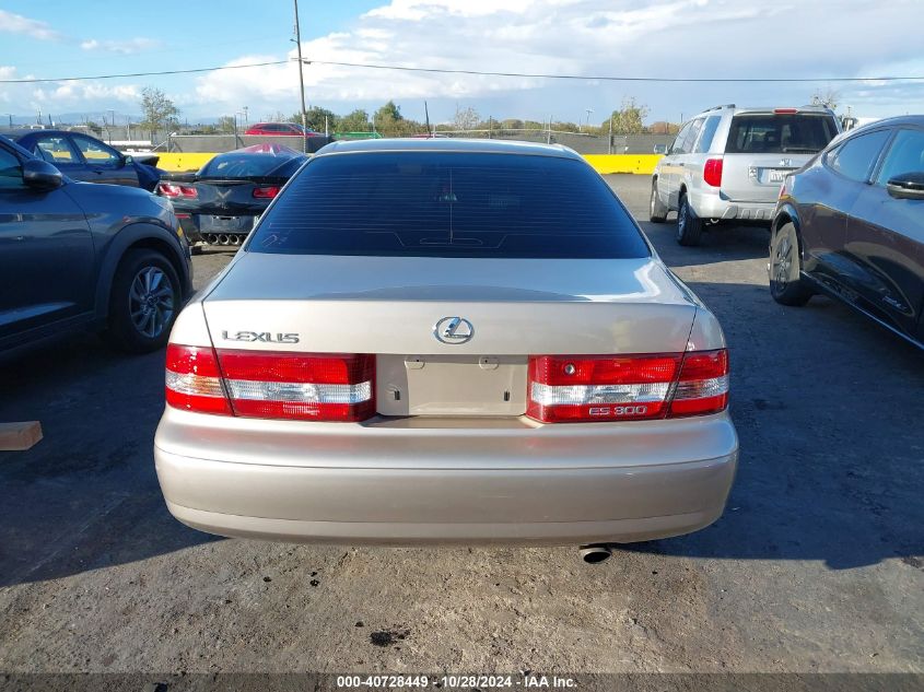 2000 Lexus Es 300 VIN: JT8BF28G9Y0275767 Lot: 40728449