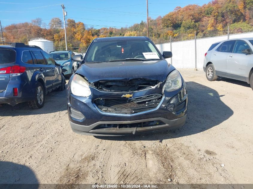 2016 Chevrolet Equinox Ls VIN: 2GNFLEEK2G6152055 Lot: 40728450