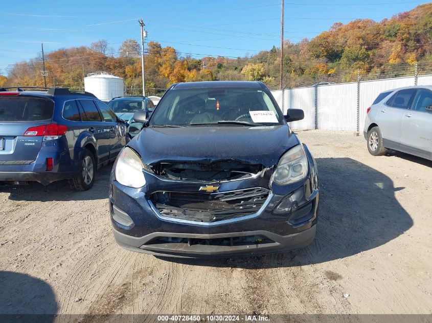 2016 Chevrolet Equinox Ls VIN: 2GNFLEEK2G6152055 Lot: 40728450