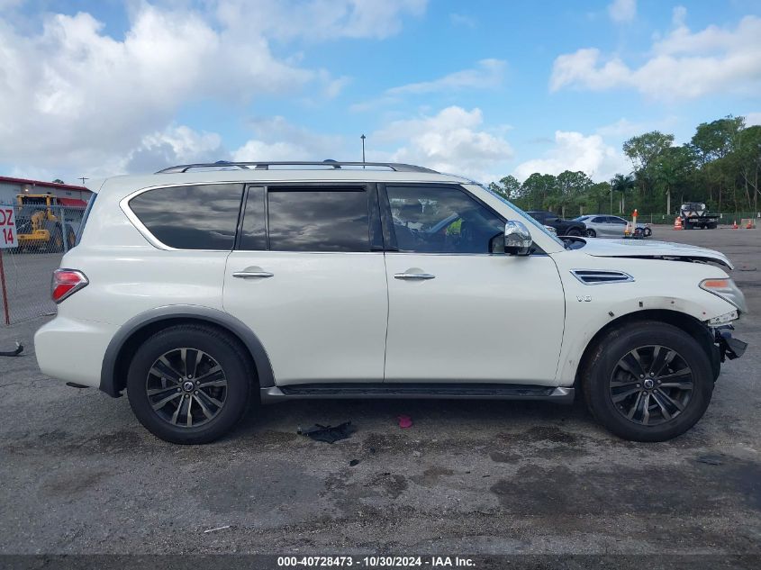 2017 Nissan Armada Platinum VIN: JN8AY2NCXH9500741 Lot: 40728473