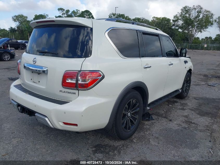 2017 Nissan Armada Platinum VIN: JN8AY2NCXH9500741 Lot: 40728473