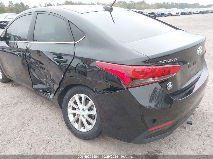 2022 Hyundai Accent Sel VIN: 3KPC24A61NE186017 Lot: 40728484