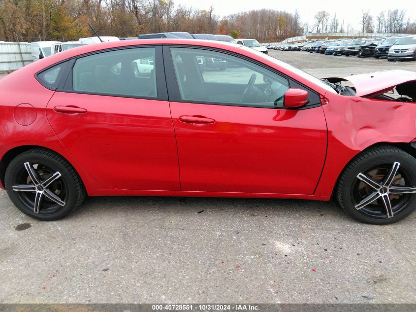 2016 Dodge Dart Sxt VIN: 1C3CDFBB4GD737356 Lot: 40728551