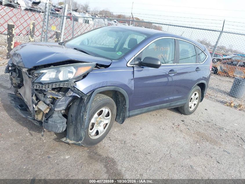 2012 Honda Cr-V Lx VIN: 5J6RM4H37CL064048 Lot: 40728559