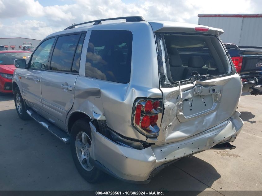 2007 Honda Pilot Ex VIN: 5FNYF28417B034397 Lot: 40728561