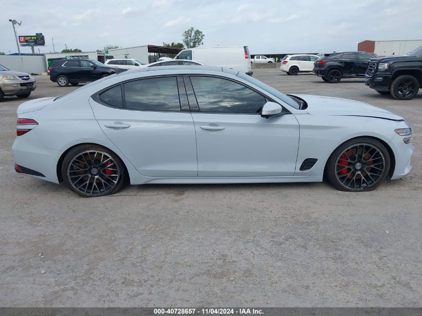 2023 Genesis G70 3.3T Awd VIN: KMTG54TE1PU105228 Lot: 40728657