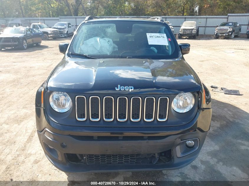 2018 Jeep Renegade Latitude Fwd VIN: ZACCJABB8JPH49994 Lot: 40728670