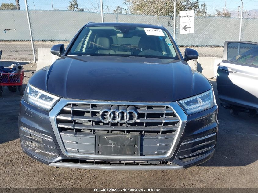 2018 Audi Q5 2.0T Premium/2.0T Tech Premium VIN: WA1BNAFY6J2239114 Lot: 40728696