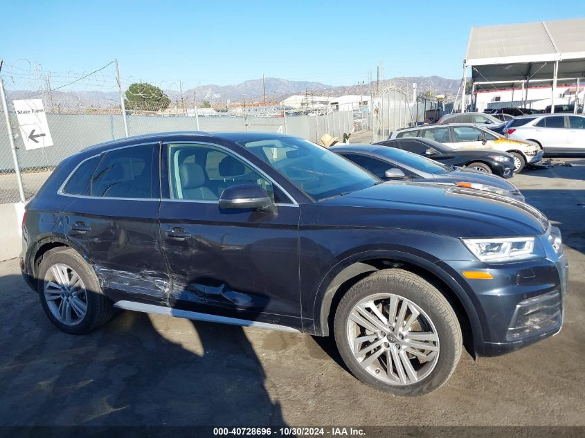 2018 Audi Q5 2.0T Premium/2.0T Tech Premium VIN: WA1BNAFY6J2239114 Lot: 40728696