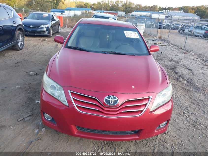 2010 Toyota Camry Xle VIN: 4T1BF3EK6AU538257 Lot: 40728729