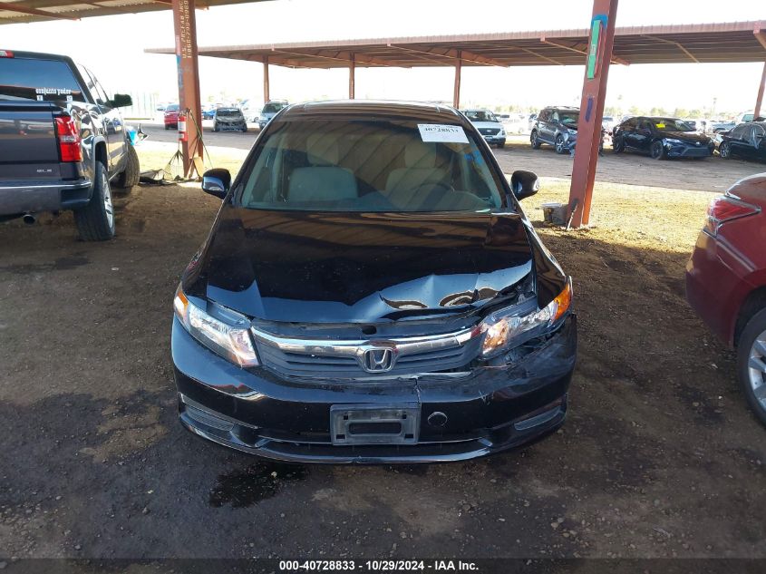 2012 Honda Civic Ex VIN: 19XFB2F85CE331178 Lot: 40728833