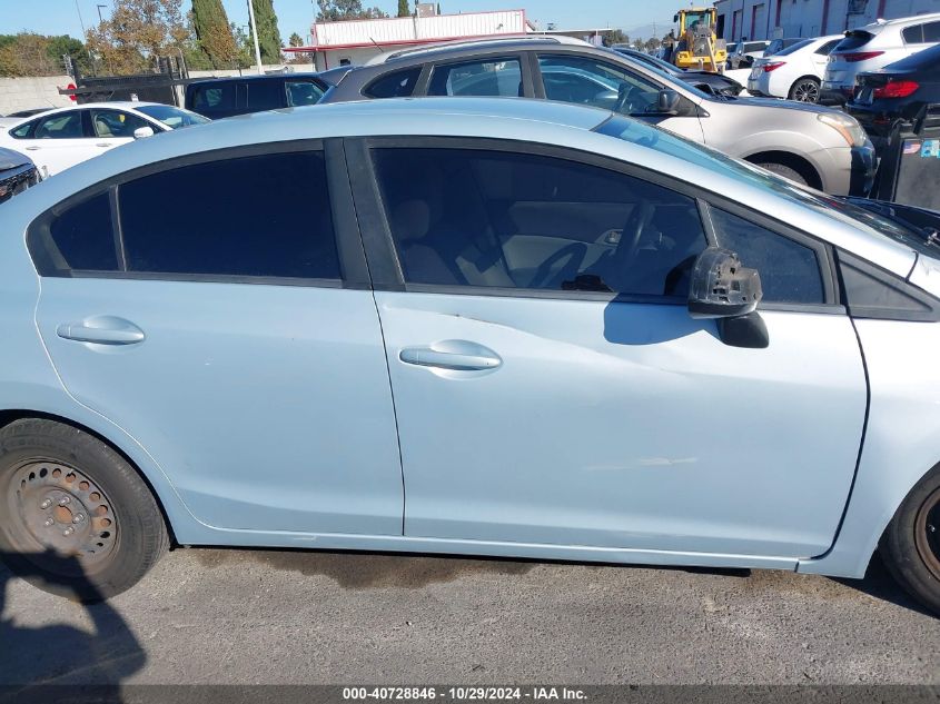 2012 Honda Civic Sdn Lx VIN: 2HGFB2F58CH524601 Lot: 40728846