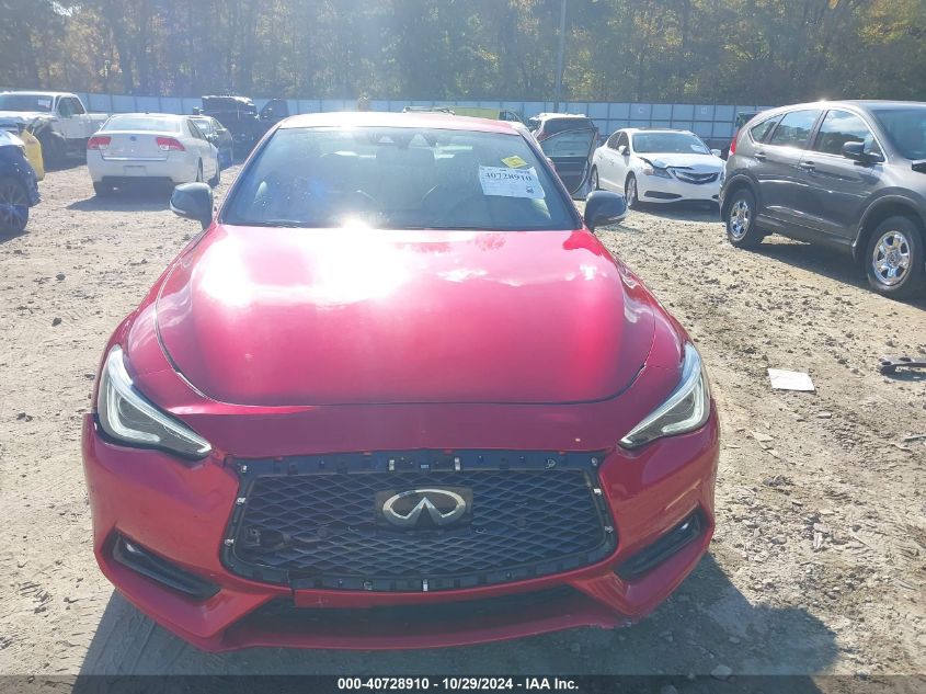 2017 Infiniti Q60 3.0T Red Sport 400 VIN: JN1FV7EK0HM610664 Lot: 40728910