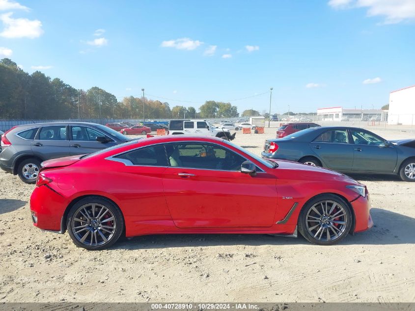 2017 Infiniti Q60 3.0T Red Sport 400 VIN: JN1FV7EK0HM610664 Lot: 40728910