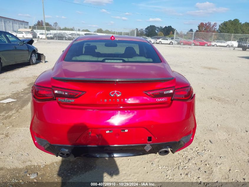 2017 Infiniti Q60 3.0T Red Sport 400 VIN: JN1FV7EK0HM610664 Lot: 40728910