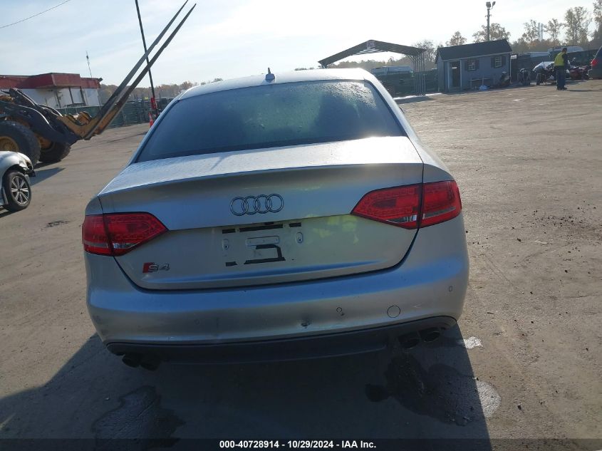 2012 Audi S4 3.0 Premium Plus VIN: WAUKGAFLXCA033711 Lot: 40728914