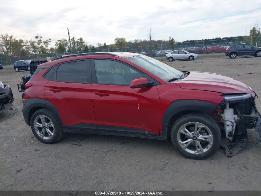 2022 Hyundai Kona Sel VIN: KM8K32AB1NU772806 Lot: 40728919