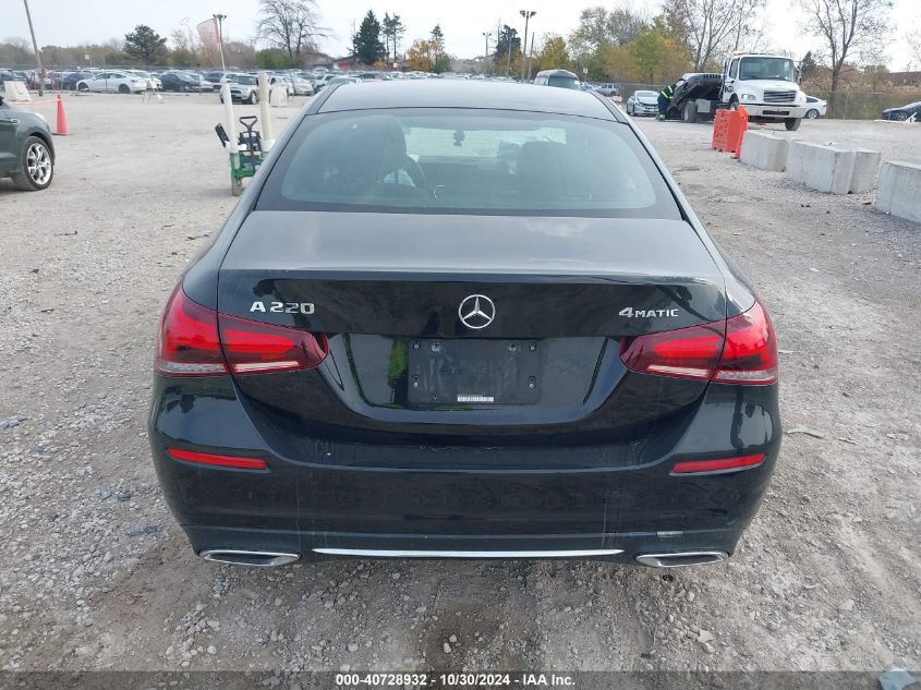 2019 Mercedes-Benz A 220 4Matic VIN: WDD3G4FBXKW005768 Lot: 40728932