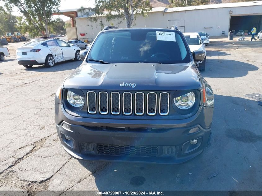 2017 Jeep Renegade Latitude Fwd VIN: ZACCJABB7HPF96728 Lot: 40729007