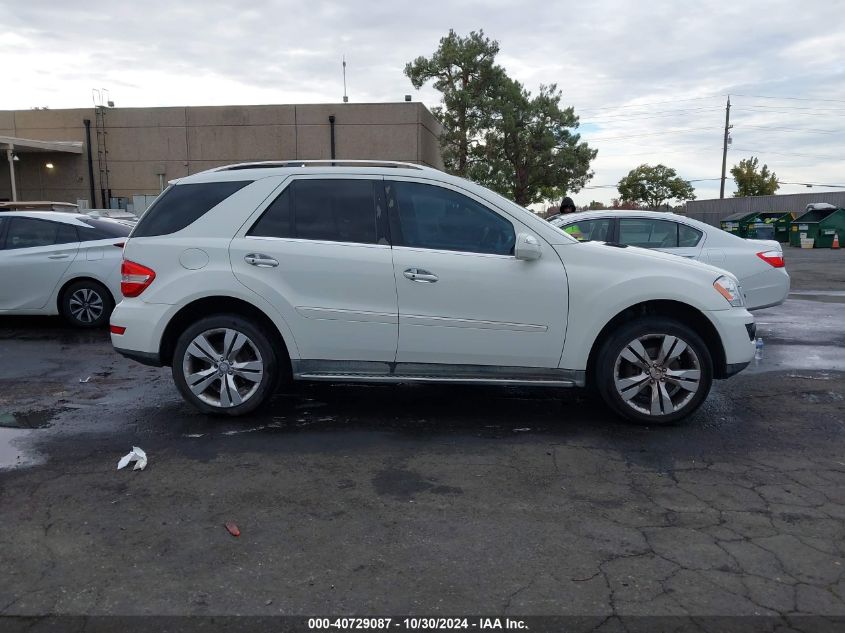 2010 Mercedes-Benz Ml 350 4Matic VIN: 4JGBB8GB3AA609972 Lot: 40729087