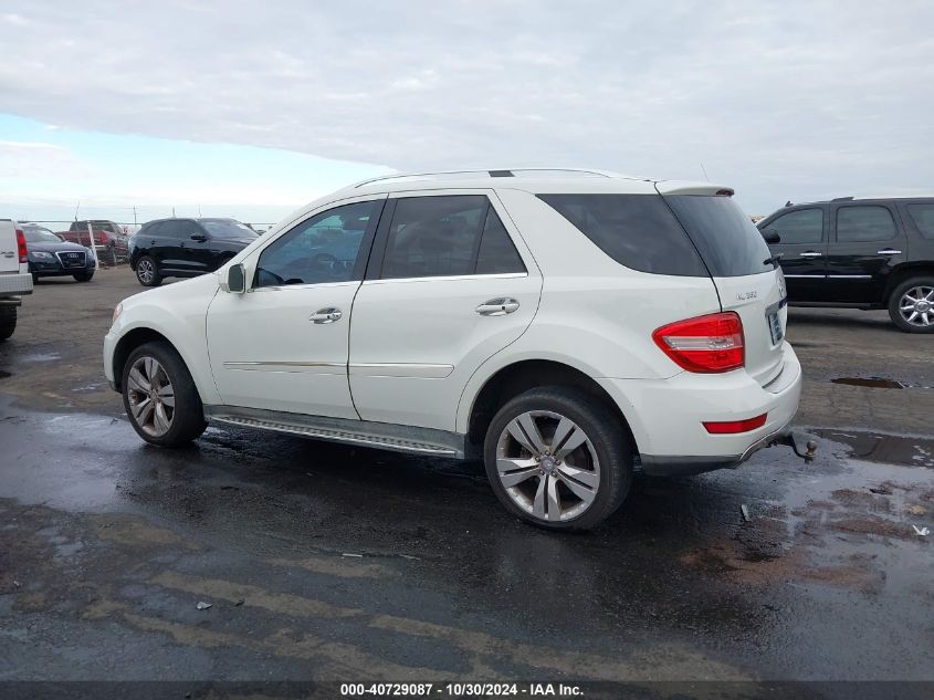 2010 Mercedes-Benz Ml 350 4Matic VIN: 4JGBB8GB3AA609972 Lot: 40729087