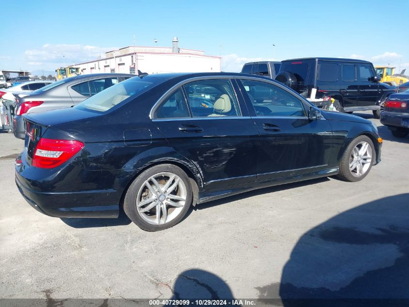 2012 Mercedes-Benz C 250 Luxury/Sport VIN: WDDGF4HB0CR208136 Lot: 40729099