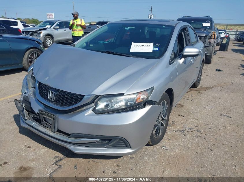 VIN 19XFB2F81FE003695 2015 Honda Civic, EX no.2