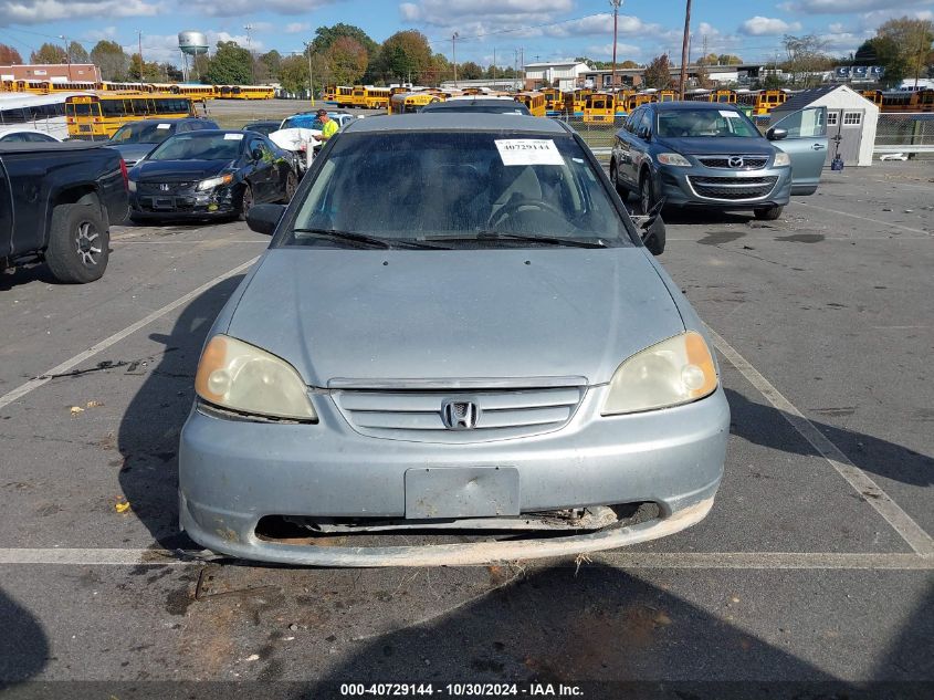 2003 Honda Civic Lx VIN: 2HGES16583H569754 Lot: 40729144