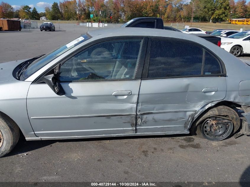 2003 Honda Civic Lx VIN: 2HGES16583H569754 Lot: 40729144