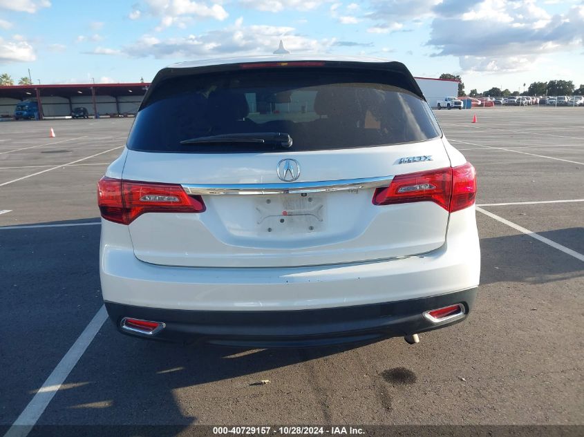 2015 Acura Mdx Technology Pkg W/Entertainment Pkg VIN: 5FRYD3H60FB001269 Lot: 40729157