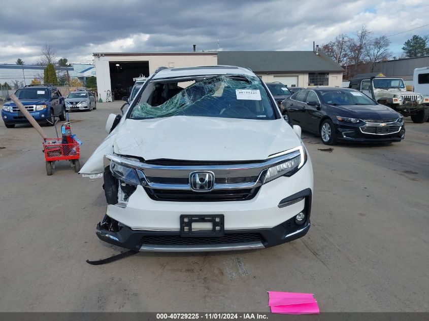 2022 Honda Pilot Awd Elite VIN: 5FNYF6H03NB014976 Lot: 40729225