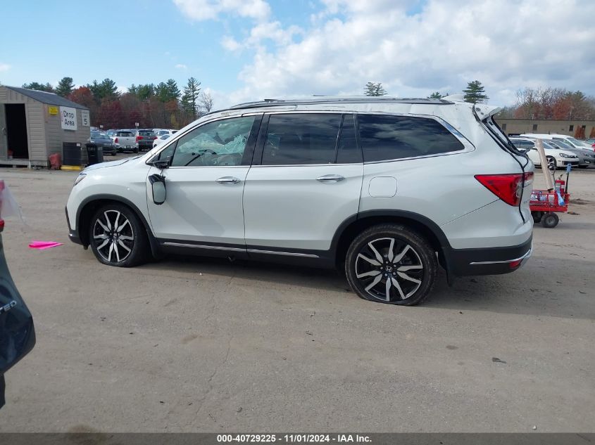 2022 Honda Pilot Awd Elite VIN: 5FNYF6H03NB014976 Lot: 40729225