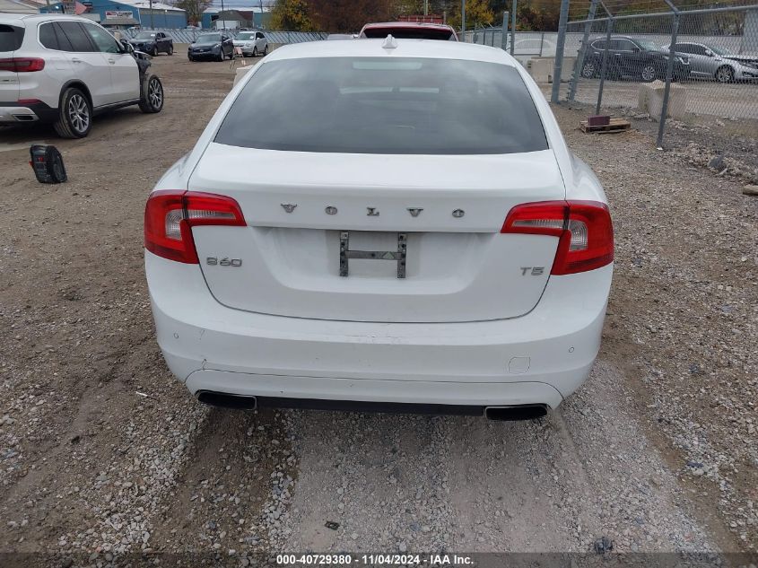 2014 Volvo S60 T5 VIN: YV1612FS4E2293760 Lot: 40729380