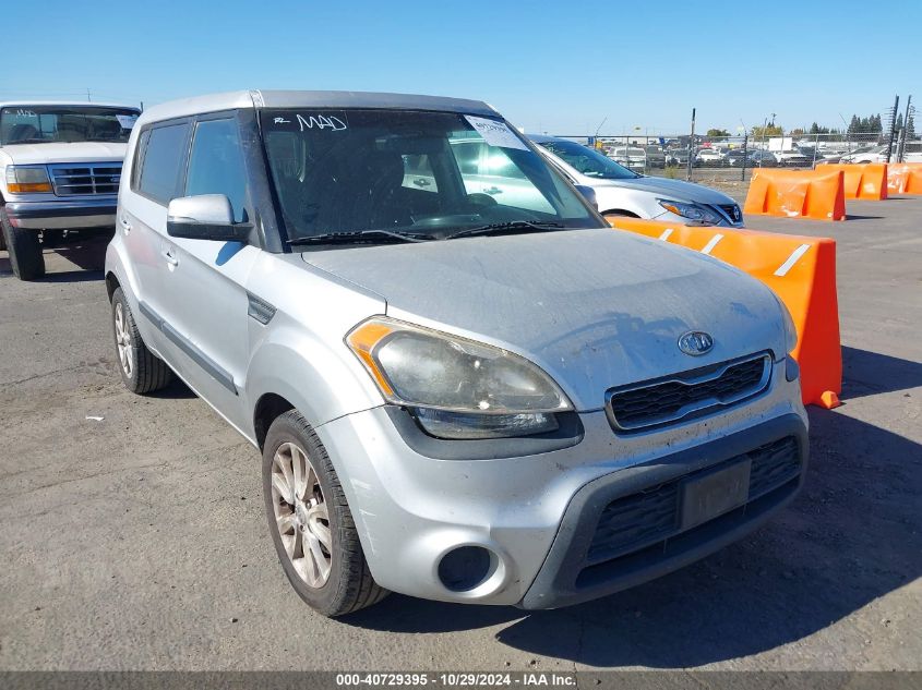 2012 Kia Soul + VIN: KNDJT2A65C7376909 Lot: 40729395