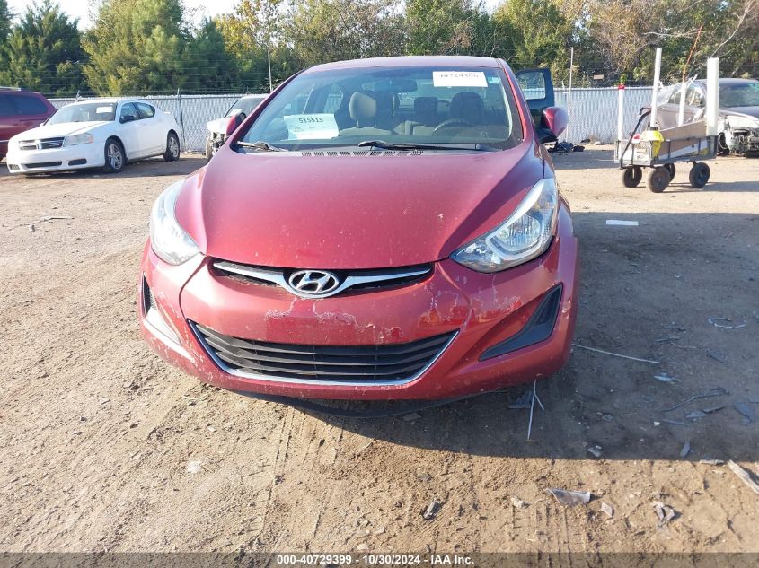 2014 Hyundai Elantra Se VIN: 5NPDH4AE4EH512401 Lot: 40729399