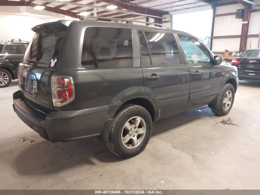 2006 Honda Pilot Ex-L VIN: 2HKYF18506H527734 Lot: 40729406