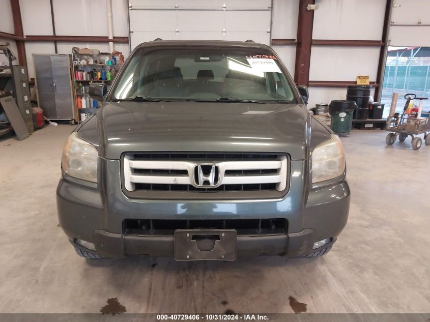 2006 Honda Pilot Ex-L VIN: 2HKYF18506H527734 Lot: 40729406