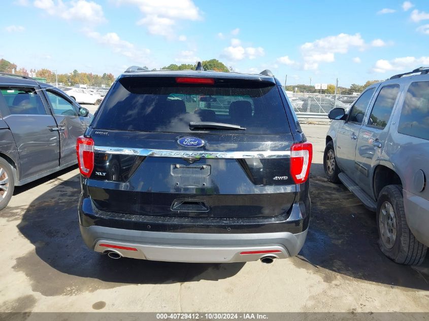 2016 Ford Explorer Xlt VIN: 1FM5K8D86GGB74733 Lot: 40729412