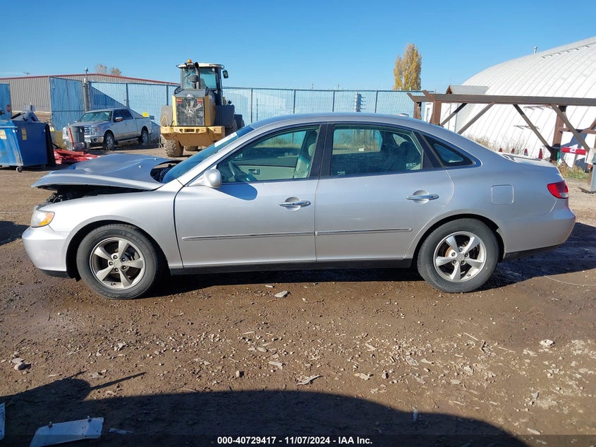2007 HYUNDAI AZERA VIN: KMHFC46D57A185021