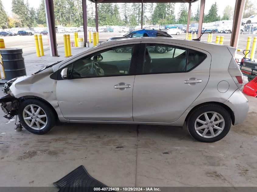 2013 Toyota Prius C Four VIN: JTDKDTB3XD1541580 Lot: 40729439