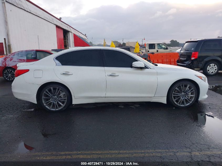 2016 Infiniti Q50 3.0T Red Sport 400 VIN: JN1FV7AP8GM421485 Lot: 40729471