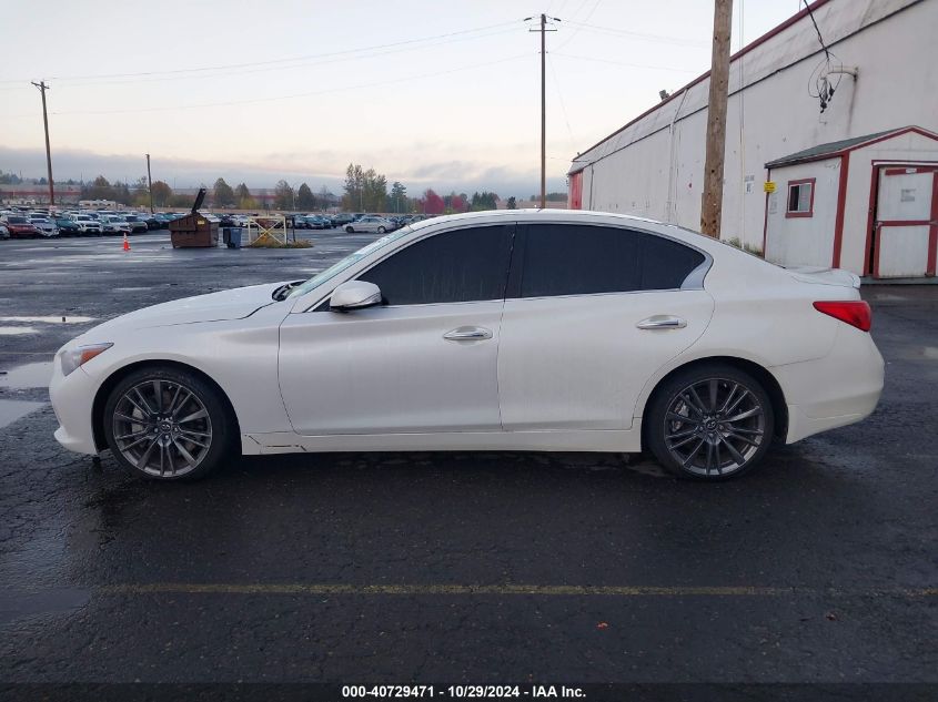 2016 Infiniti Q50 3.0T Red Sport 400 VIN: JN1FV7AP8GM421485 Lot: 40729471