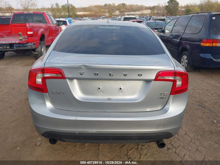 2013 Volvo S60 T5/T5 Platinum/T5 Premier/T5 Premier Plus VIN: YV1612FH0D1226887 Lot: 40729515