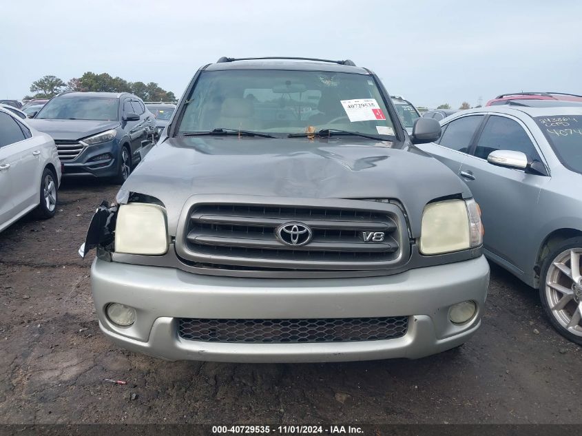 2003 Toyota Sequoia Sr5 V8 VIN: 5TDZT34AX3S192936 Lot: 40729535