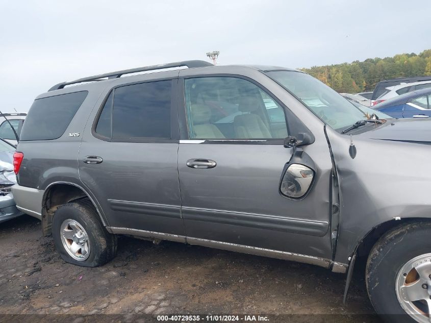 2003 Toyota Sequoia Sr5 V8 VIN: 5TDZT34AX3S192936 Lot: 40729535